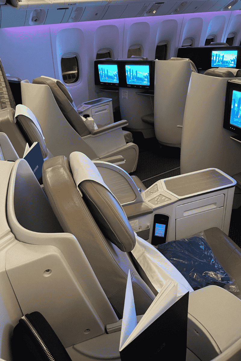 Selección de asientos Emirates