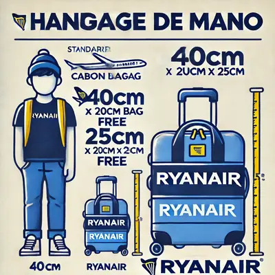 ¿Se puede llevar bolso y equipaje de mano Ryanair?