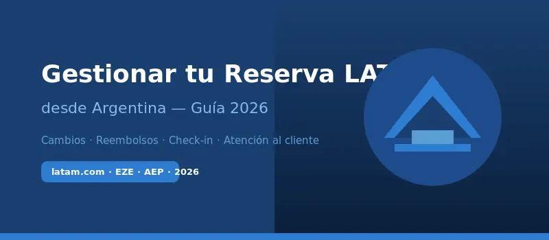 gestionar reserva LATAM Argentina